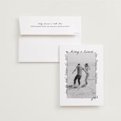 "Showered" - Save the Dates in Graphite by Claudia Orengo - Save the Date with Envelope