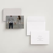 "Horizon Line" - Save the Dates in Pearl by Olivia Goree - Assembled