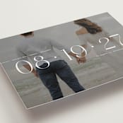 "Horizon Line" - Save the Dates in Pearl by Olivia Goree - Detail