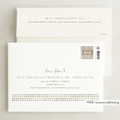 "Kindred" - Save the Dates in Nutmeg by Melissa Egan of Pistols - FREE Recipient Addressing