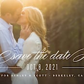 "Dashing" - Save the Dates in Lily by Carolyn MacLaren - Detail