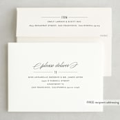 "Dashing" - Save the Dates in Lily by Carolyn MacLaren - FREE Recipient Addressing