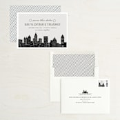 "Big City - Atlanta" - Save the Dates in Light Taupe by Hooray Creative - Assembled
