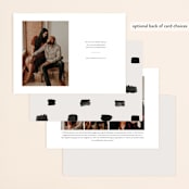 "Brushed Date" - Save the Dates in Sand by Pink House Press - Back of Card Options