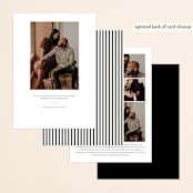 "swell" - Save the Dates in Cotton by Jessica Williams - Back of Card Options