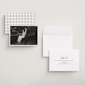 "Corners" - Save the Dates in Cloud by Inkblot Design - Assembled