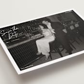 "Corners" - Save the Dates in Cloud by Inkblot Design - Detail