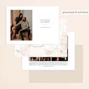 "Birchbark" - Save the Dates in Natural by Kelsey Mucci - Back of Card Options