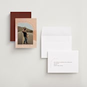 "textural waterfall" - Save the Dates in Peaches & Cream by Carrie Moradi - Assembled