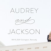 "Forever And" - Save the Dates in Black Tie by Kim Dietrich Elam - Detail