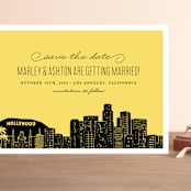 "Big City - Los Angeles" - Save the Dates in Lemondrop by Hooray Creative - Front