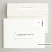 "Flow" - Save the Dates in Amber by Lisa Guerrero - FREE Recipient Addressing