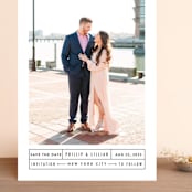 "Between the Lines" - Save the Dates in Blazer by Fine and Dandy Paperie - Front