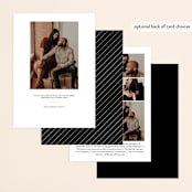 "Between the Lines" - Save the Dates in Blazer by Fine and Dandy Paperie - Back of Card Options