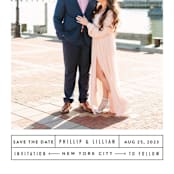 "Between the Lines" - Save the Dates in Blazer by Fine and Dandy Paperie - Detail