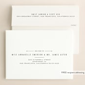 "Between the Lines" - Save the Dates in Blazer by Fine and Dandy Paperie - FREE Recipient Addressing