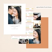 "Love is..." - Save the Dates in Sobert by Hudson meet Rose - Back of Card Options