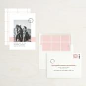 "Sealed with a Kiss" - Save the Dates in Blush by Hudson meet Rose - Assembled