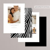 "Close-Up" - Save the Dates in Cloud by Robin Ott - Back of Card Options