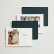 "Centro" - Save the Dates in Midnight by Up Up Creative - Back of Card Options