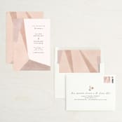 "Sand Shapes" - Save the Dates in Desert by Inkblot Design - Assembled