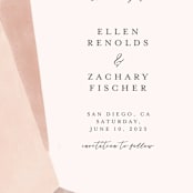 "Sand Shapes" - Save the Dates in Desert by Inkblot Design - Detail