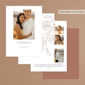 "Celebrate" - Save the Dates in Powder by Brittany Braithwaite - Back of Card Options