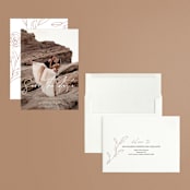 "Celebrate" - Save the Dates in Powder by Brittany Braithwaite - Assembled