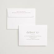 "Namesake" - Save the Dates in Pearl by Susan Asbill - FREE Recipient Addressing