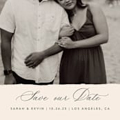 "Wedding Day" - Save the Dates in Almond by Vanessa Doyle - Detail