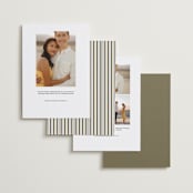 "brampton" - Save the Dates in Olive by Sara Hicks Malone - Back of Card Options