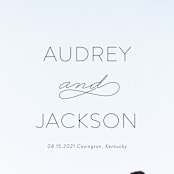 "Forever And" - Save the Dates in Black Tie by Kim Dietrich Elam - Detail