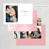 "Florista Modernista" - Save the Dates in Azalea by Petra Kern - Back of Card Options