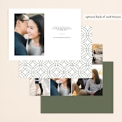 "Elegant Save" - Save the Dates in Moss by raven erebus - Back of Card Options