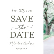 "Elegant Save" - Save the Dates in Moss by raven erebus - Detail