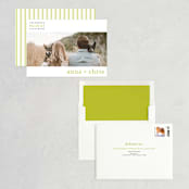 "float + celebrate" - Save the Dates in Celery by Float Paperie - Assembled