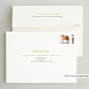 "float + celebrate" - Save the Dates in Celery by Float Paperie - FREE Recipient Addressing