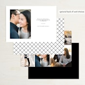 "Santa Fe Type" - Save the Dates in Pearl by Kerry Doyle - Back of Card Options