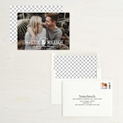 "Santa Fe Type" - Save the Dates in Pearl by Kerry Doyle - Assembled
