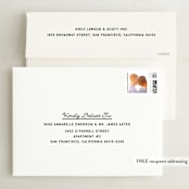 "Santa Fe Type" - Save the Dates in Pearl by Kerry Doyle - FREE Recipient Addressing