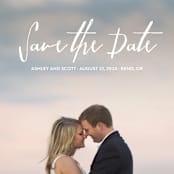 "Everlasting" - Save the Dates in Snow by Chasity Smith - Detail