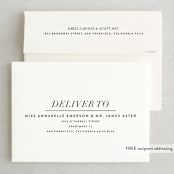 "Bad Dancing" - Save the Dates in Dove by Amy Payne - FREE Recipient Addressing