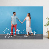 "Swashy Save" - Save the Dates in Cotton by Anna Elder - Front