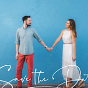 "Swashy Save" - Save the Dates in Cotton by Anna Elder - Detail