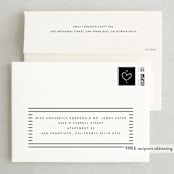 "Swashy Save" - Save the Dates in Cotton by Anna Elder - FREE Recipient Addressing