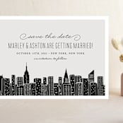 "Big City - New York City" - Save the Dates in Light Taupe by Hooray Creative - Front