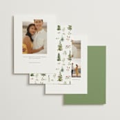 "Great Outdoors" - Save the Dates in Forest by Petra Kern - Back of Card Options