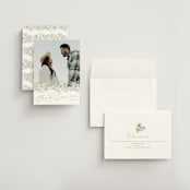 "Floral Arch" - Save the Dates in Greenery by Phrosné Barwood - Assembled