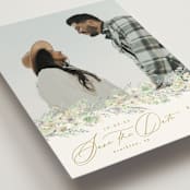 "Floral Arch" - Save the Dates in Greenery by Phrosné Barwood - Detail