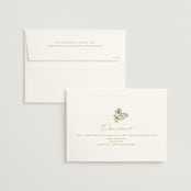 "Floral Arch" - Save the Dates in Greenery by Phrosné Barwood - FREE Recipient Addressing
